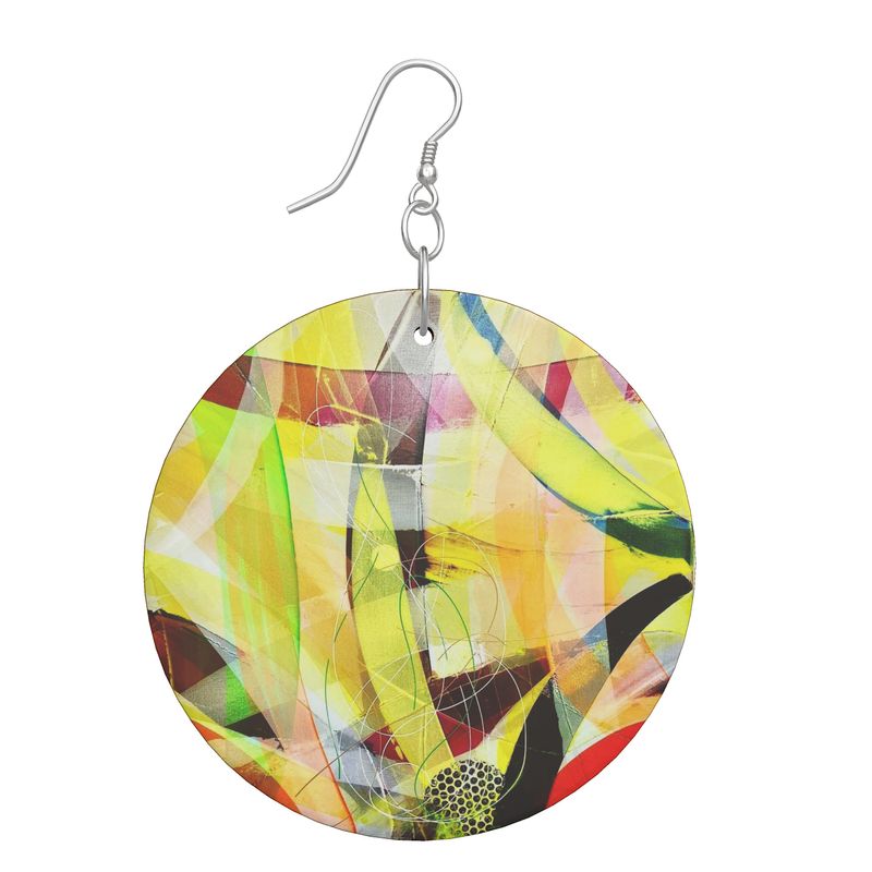 Wooden Earrings Organic Shapes