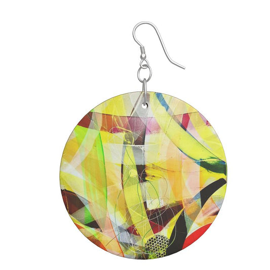 Wooden Earrings Organic Shapes
