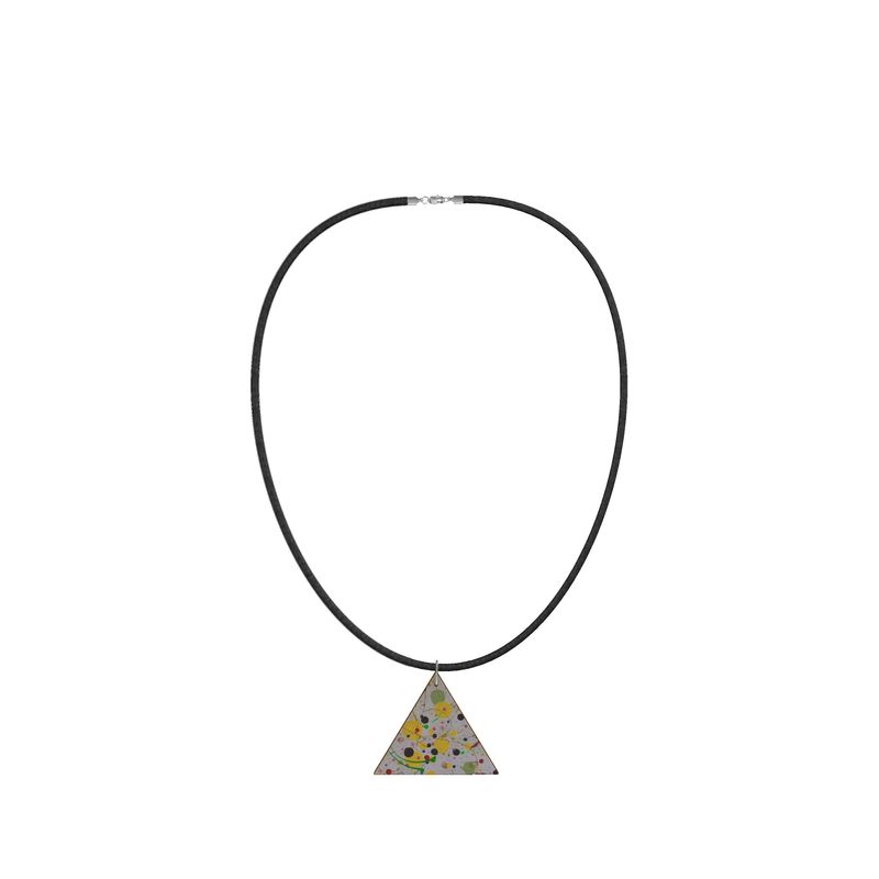 Wooden Pendant Necklace Geometric