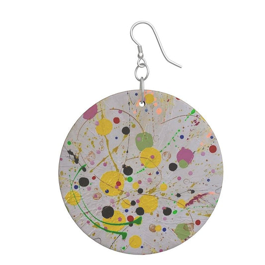 Wooden Earrings Organic Shapes