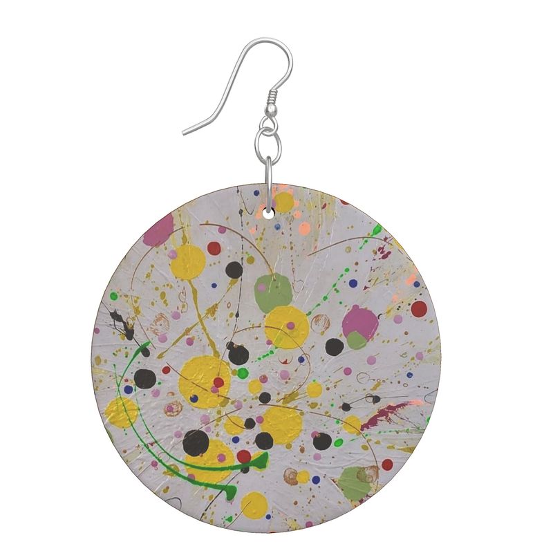 Wooden Earrings Organic Shapes
